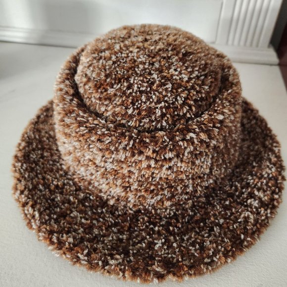 Vintage Jeffrey Lawrence for Lawrence Bentley Wool Knit Packable Fedora, Size M - Picture 5 of 8